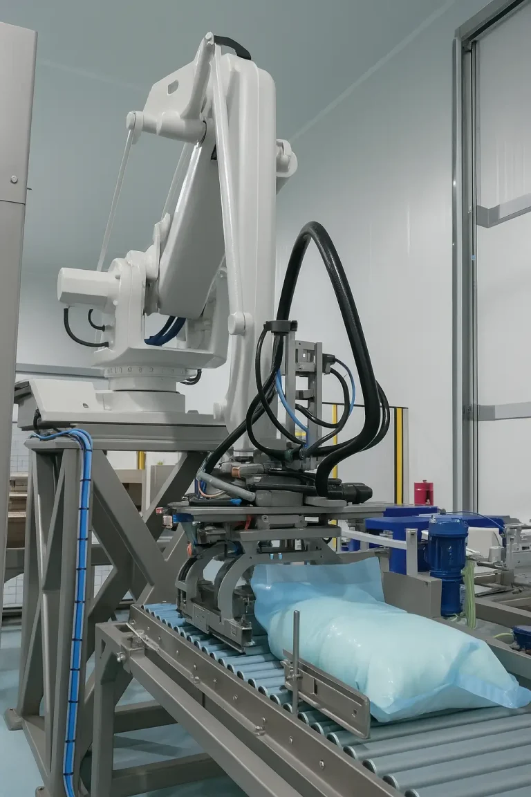 Soluciones de paletizado de sacos para congelados